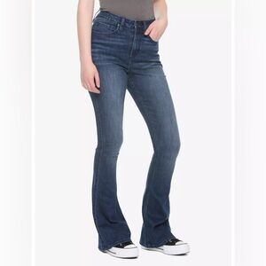 HT Denim Indigo High Waist Flare Jeans NWOT